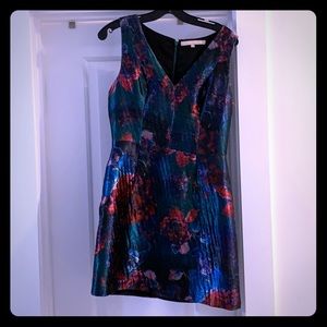 Cocktail dress- shimmery abstract floral
